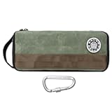 Rough Enough Small Tool Bag Case Portable Box EDC Pouch Organizer with Handle, 12 Inch, Heavy Duty Canvas, Padded Lining, Tech Tactical Gear, Green