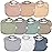DiaperSquad\'s 10-Pack Baby Bibs for Drooling and Teething, Bibs for Boys, Baby Girl - Solid Cotton Baby Drool Bibs (Muted Traditional)