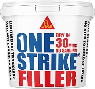 Everbuild One Strike Multi-Purpose Ready To Use Filler, White, 1 Litre