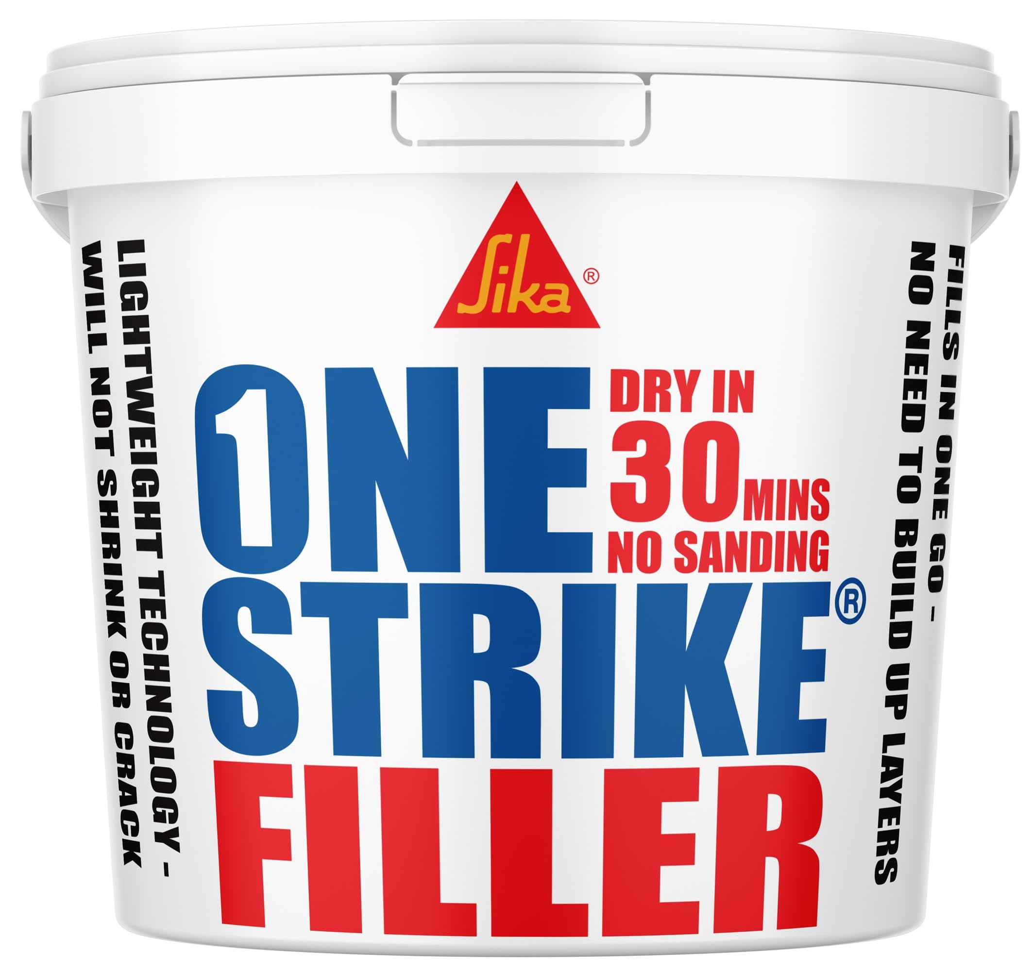 Sika One Strike Multi-Purpose Ready To Use Filler, White, 1 Litre
