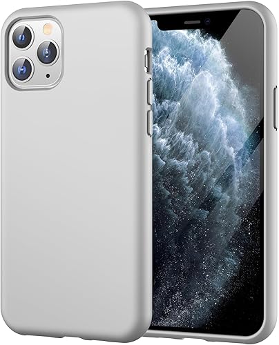JETech Funda de silicona para iPhone 11 Pro de 5.8 pulgadas, suave al tacto, funda protectora de cuerpo completo, a prueba de golpes con forro de