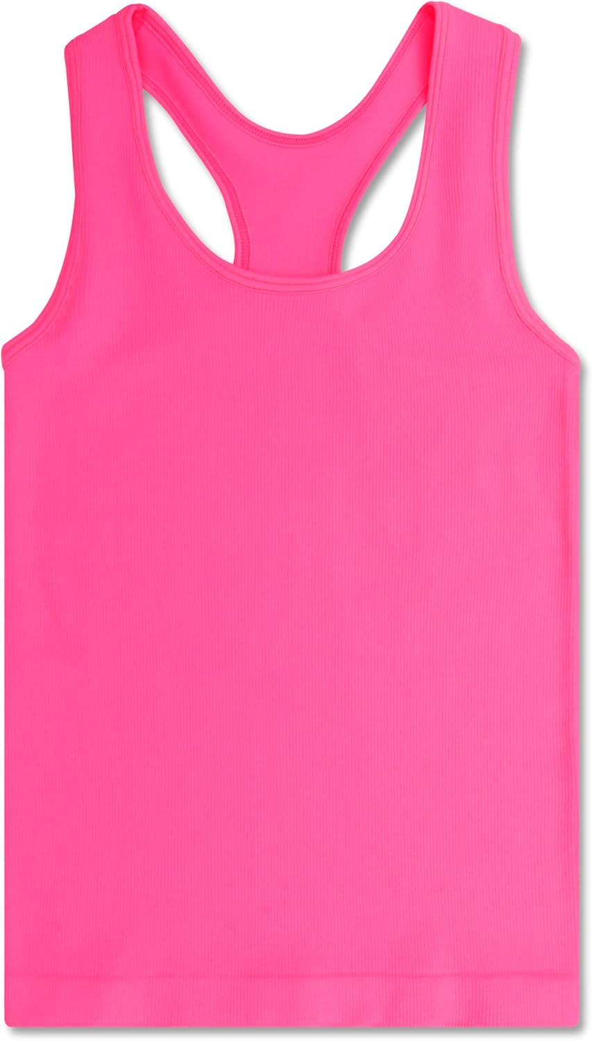 iscream Big Girls Comfort Racer Back Tank Top - Brightest Bright Collection