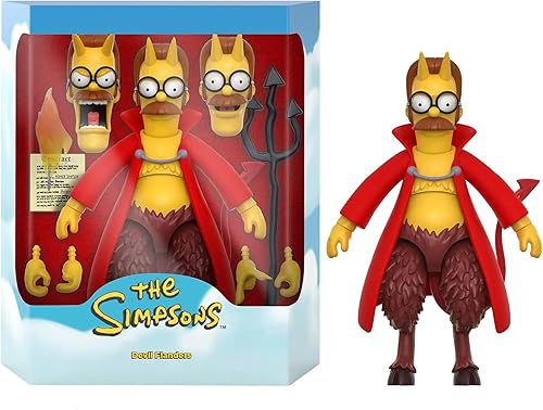 Miniatura 10 de Super7 Ultimates The Simpsons Duffman - Figura de acción de Los Simpson de 7 pulgadas con accesorios, colección clásica de programas de televisión y