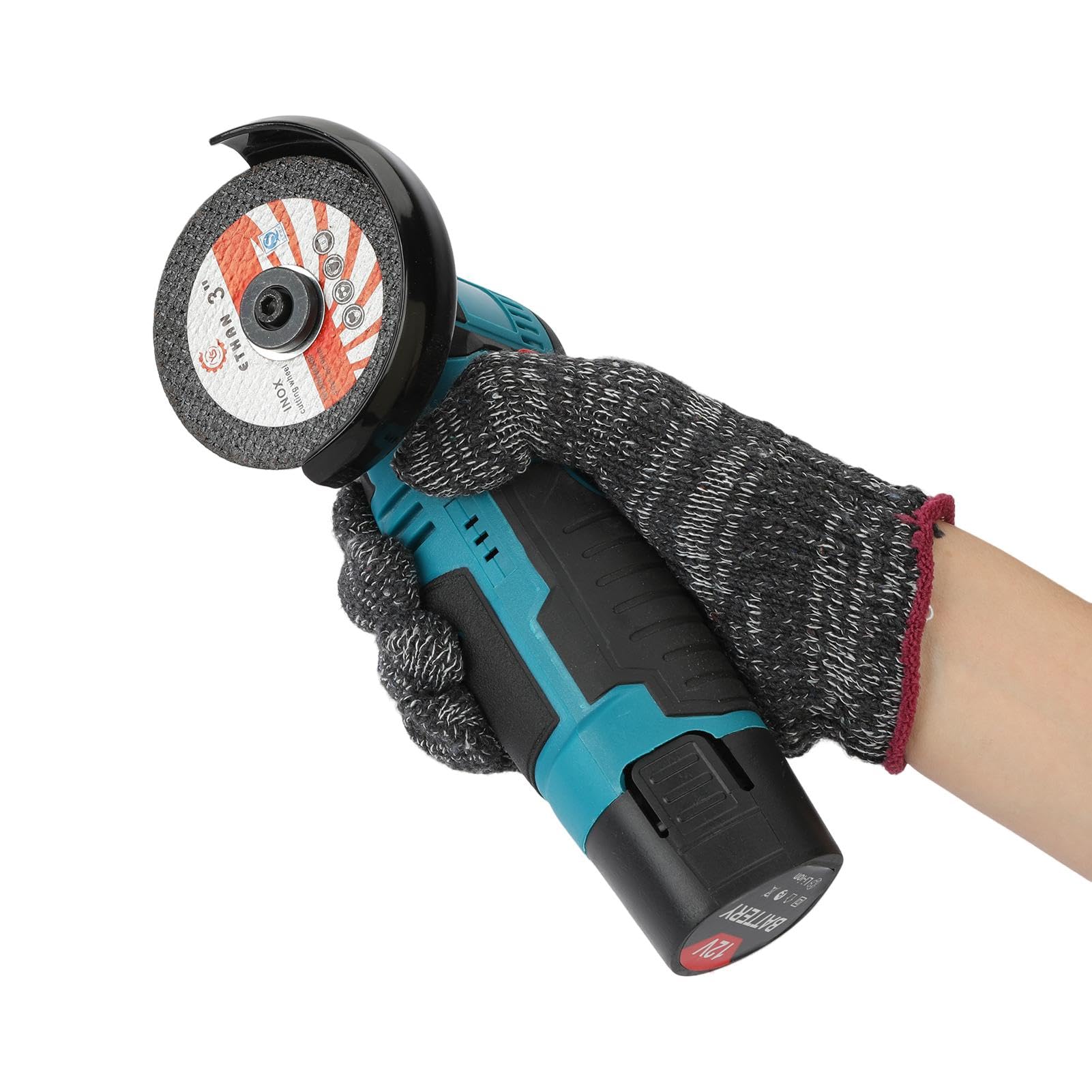 12V Angle Grinder, Cordless Angle Grinder, Mini Angle Grinder, Battery Operated 19500RPM Electric Polishing Machine, Cordless Cutter for Cutting, Sanding, Grinding and Polishing US Delivery