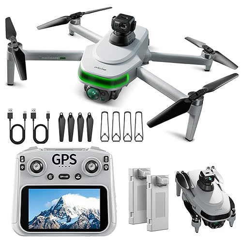 Drones With Dual Camera For Adults 4k,Gps Drone With Screen