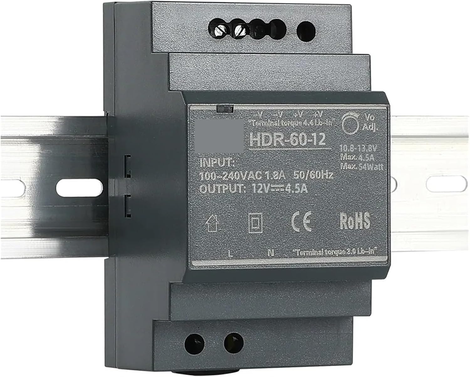 DR-15-12 DIN Rail Single Output Switching Power Supply 12V 1.25A 15WDR