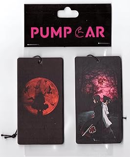PumpCar 2 pieces Uchiha Itachi Sasuke double-sided hanging Japanese anime vanilla car air freshener Cool anime hanging air fresheners for rearview mirror Car Interior Accessories Household gifts
