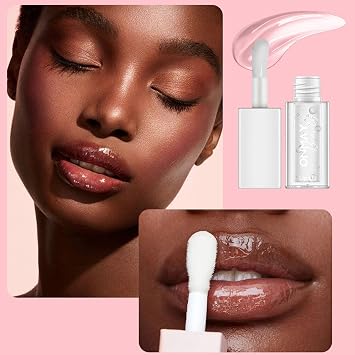 Hydrating Plumping Lip Gloss with Hyaluronic Acid & Vitamin E - No Burning Sensation Lip Oil for Moisturizing, Nourishment & Fuller Lips-Cruelty Free(cherry, 5ml)
