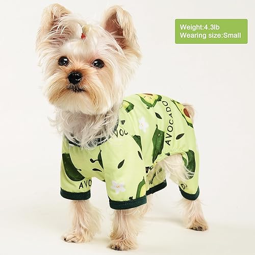 Miniatura 2 de Pijamas para perros pequeños, ropa linda para perros, ropa suave y elástica para perros chihuahua, Yorkie, pijamas de verano para cachorros, tallas