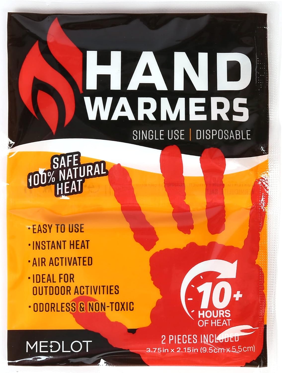 Hand Warmers - 20/40 Pairs, Long Lasting, Safe Natural Odorless, Air Activated Warmers - Up to 10 Hours of Heat