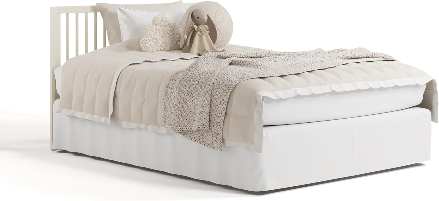 Storkcraft Casablanca Convertible Crib with Drawer and Toddler Guardrail (Frosted Oat) – GREENGUARD Gold Certified, Toddler Bed Conversion Kit Included, Fits Standard Crib Mattress, Crib with Storage - Image 15