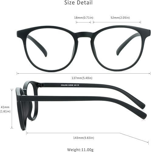 Miniatura 7 de LifeArt - Lentes con bloqueo de luz azul para leer en la computadora.