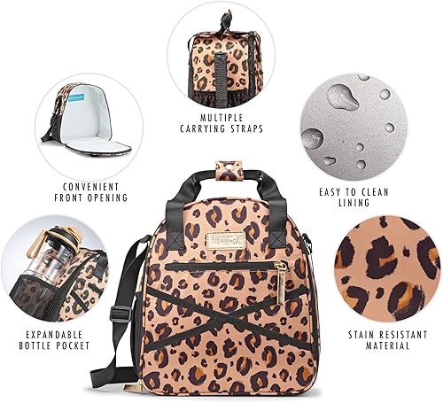 Miniatura 2 de Fit & Fresh Kate - Bolsa de almuerzo aislada con bolsa lateral y asas de transporte, kit completo de almuerzo incluye vaso a juego, 4 recipientes y