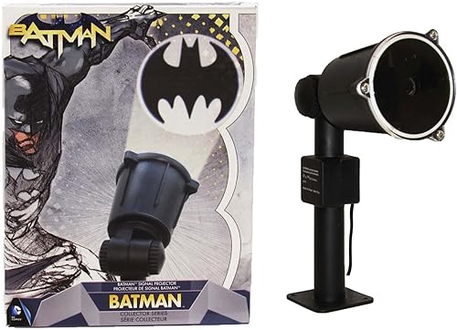 Kurt Adler Proyector de señal de murciélago Batman de 14 pulgadas, color negro