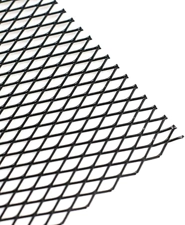 Amazon アルミ製 メッシュネット 100cm 33cm ブラック シルバー マス目13mm 7mm ダクト用メッシュ グリル加工などに エアロ 網 アルミメッシュ バンパー加工 ブラック グリルガード 車 バイク