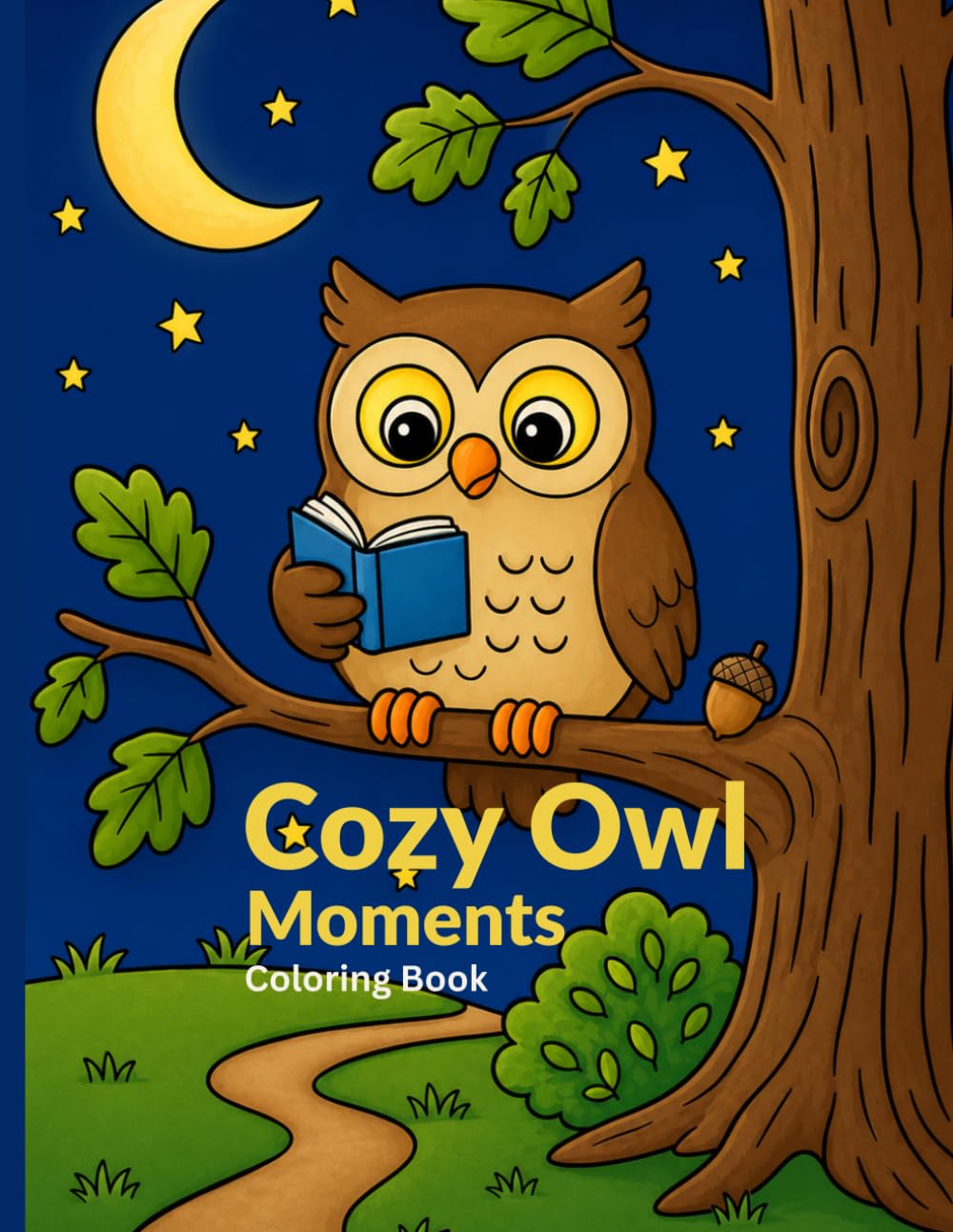 Cozy Owl Moments: A Relaxing Coloring Book for Stress Relief and Creative Therapy