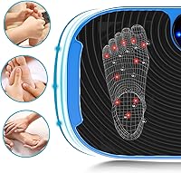 Vista 4 de AXV Plataforma Vibratoria Máquina de Ejercicio Entrenamiento de Cuerpo Completo Plataforma de Fitness Vibratoria Máquina de Drenaje Linfático
