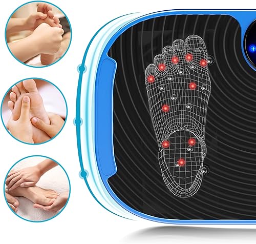 Miniatura 4 de AXV Plataforma Vibratoria Máquina de Ejercicio Entrenamiento de Cuerpo Completo Plataforma de Fitness Vibratoria Máquina de Drenaje Linfático para