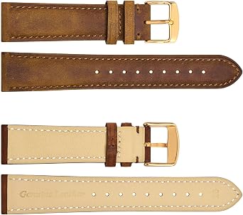 WOCCI Genuine Leather Watch Straps for Men and Women (Band Width 18mm 19mm 20mm 22mm 23mm 24mm)