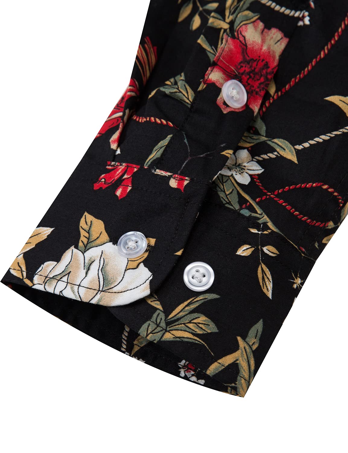 TUNEVUSE Tropical Camicia con Bottoni Uomo