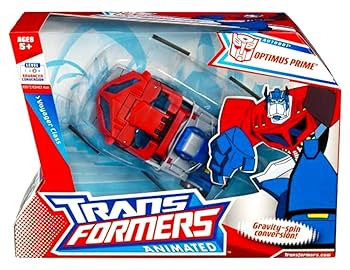 ミニカー transformers animated hasbro set Hasbro Transformers Animated Voyager Optimus Prime Earth Mod