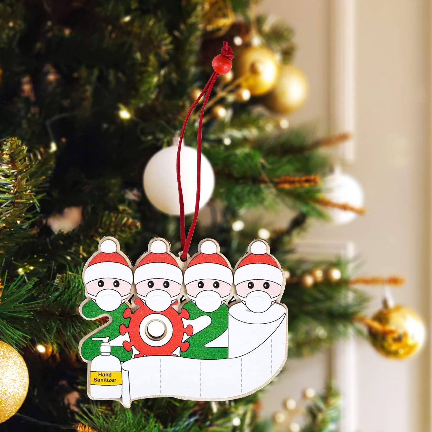Konblimc 2020 Ornaments for Christmas Tree Decoration Pendant 4