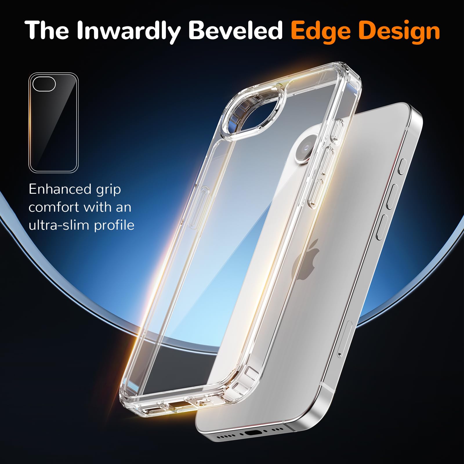 Clear Case for iPhone 15, Ultra Thin, Shockproof TPU Cover, Anti-Yellowing, Crystal Clear, Phone Case for Apple iPhone 15 - Clear — view 590