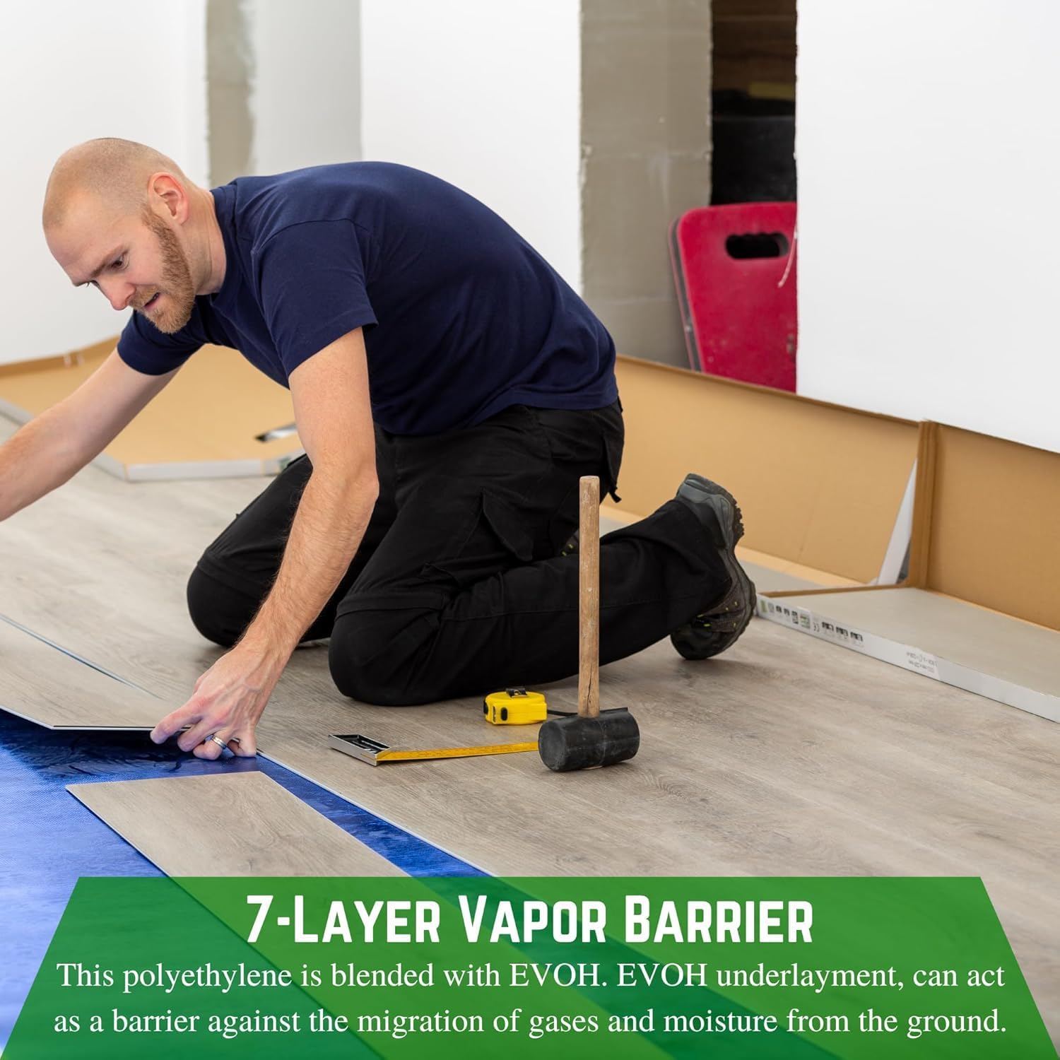 Farm Plastic Supply - 20 Mil Concrete Vapor Barrier - Thick Plastic Sheet for Floor Underlayment, Radon Gas Barrier, EVOH Plastic Sheeting, Crawl Space Vapor Barrier, Gas Barrier (12' x 100')