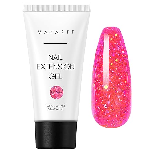 Vista 26 de Makartt - Gel de uñas de polietileno, 1.7 oz (50 ml), constructor, extensión, fortalecedor, gel de color duro, multifuncional, larga duración, fácil