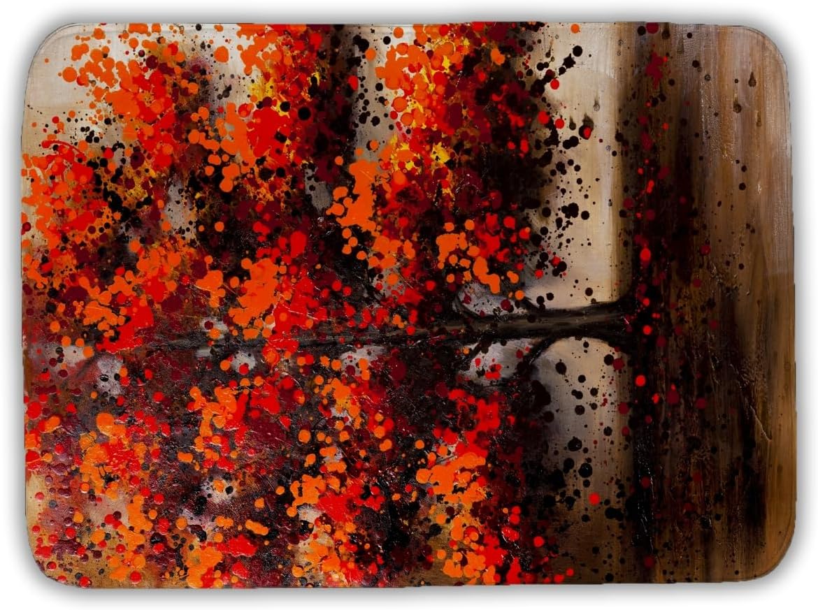 Begin Home Decor C1BM1724HKKB7S 17 x 24 in. Tree with Dotted Leaves - Landscapes Beige Bath Mat for Home Decor