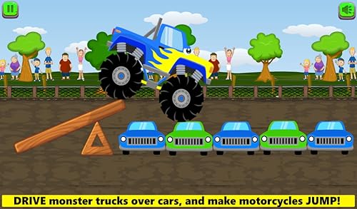 Monster Truck Games for Toddler Kids: Ages 2 3 4 5! Big Trucks