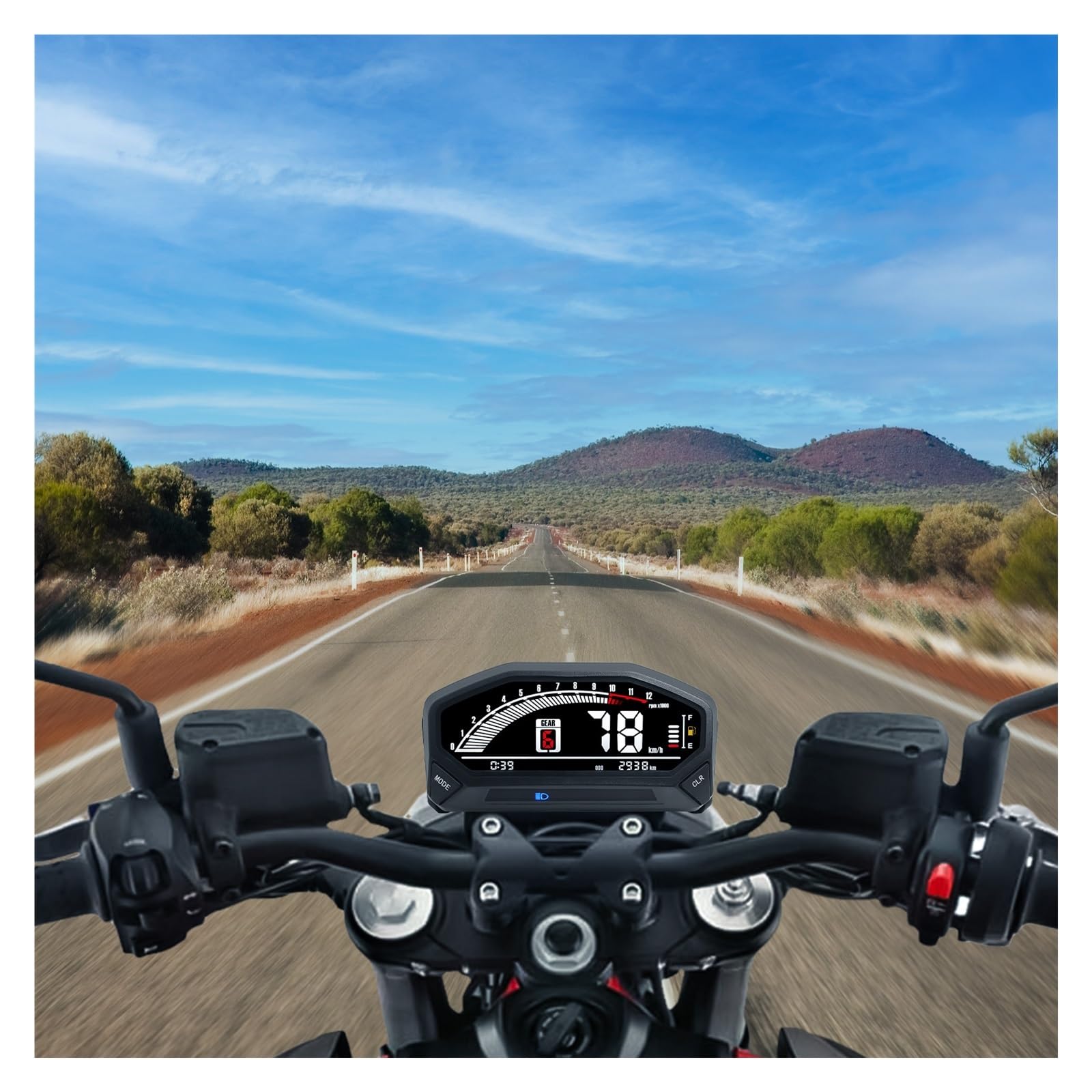 digital odómetro para motocicleta, odómetro, medidor de