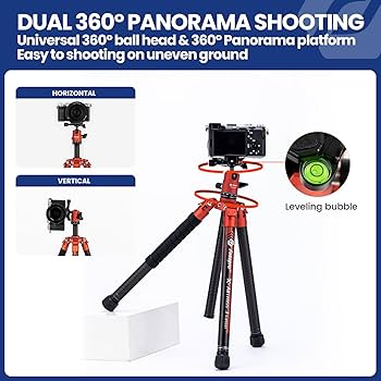 Fotopro 60Inch Carbon Fibre Travel Camera Tripod With 360 Ball Head Extendable Stable 2.07lbs Ultra Lightweight Professional Compact Tripod For DSLR - View #2