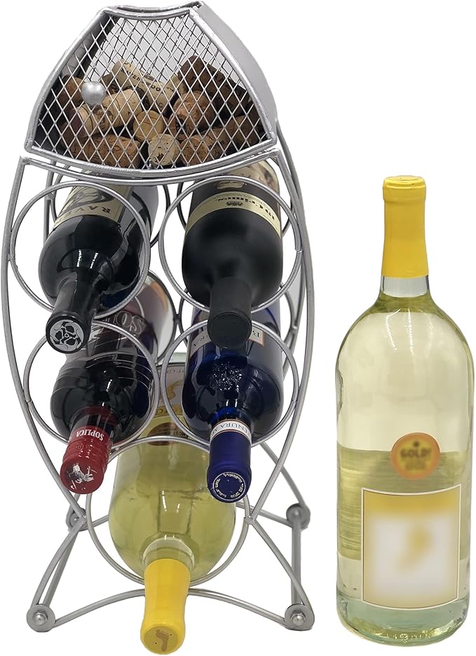 Wine Cork Holder Fish Wine Racks Countertop Wine Bottle