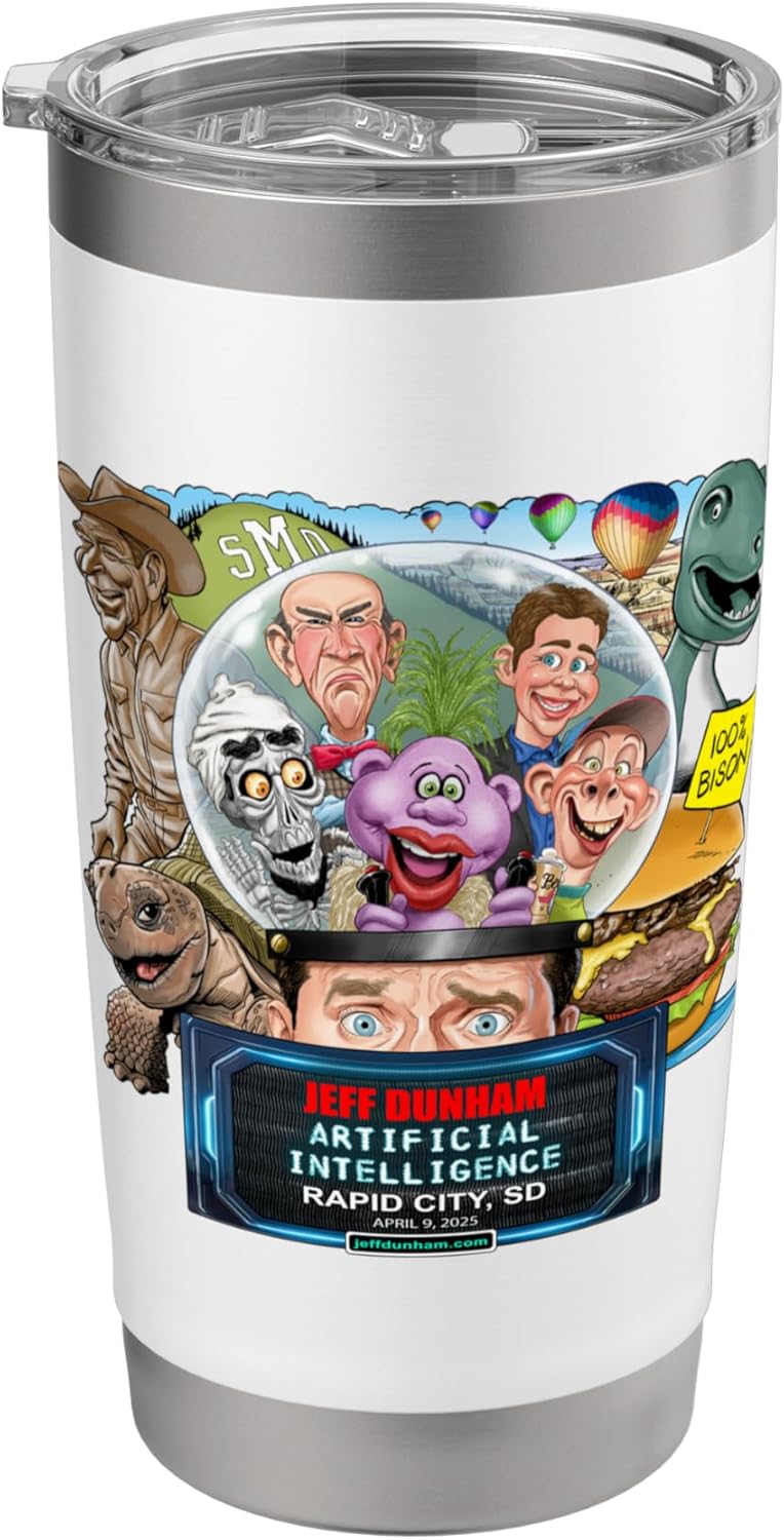 Jeff Dunham Rapid City, SD (2025) Stainless Steel Insulated Tumbler