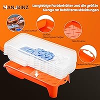 Vista 5 de Paint Roller, 2 Inch Small Paint Roller Kit with High-Density Foam Paint Roller, Microfiber Paint Rollers, Paint Tray, Paint Tray Liner, Roller