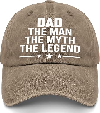 Dad The Man The Myth The Legend Family Premium Adjustable Baseball Cap for Guys Reunion & Holiday