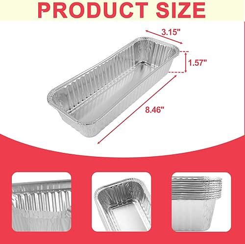 Miniatura 2 de DcYourHome Bandeja de goteo de grasa de aluminio para parrilla portátil Camp Chef, paquete de 10 forros desechables de aluminio para bandeja de