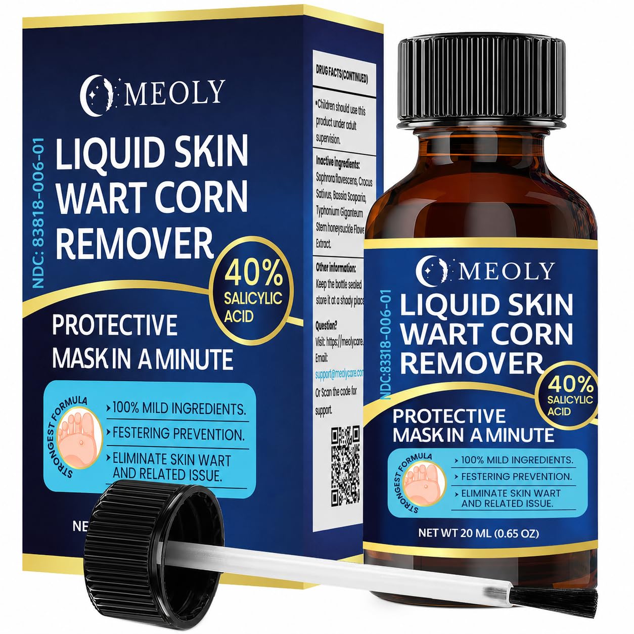 MEOLY Fast-Acting Wart Remover 40% Salicylic Acid