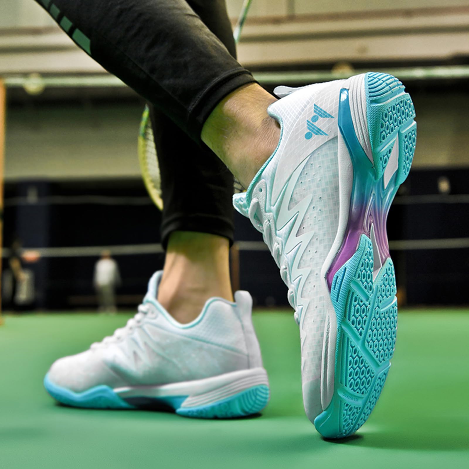 Doppelkraft - Zapatillas de bádminton competitivas con inserto de carbono