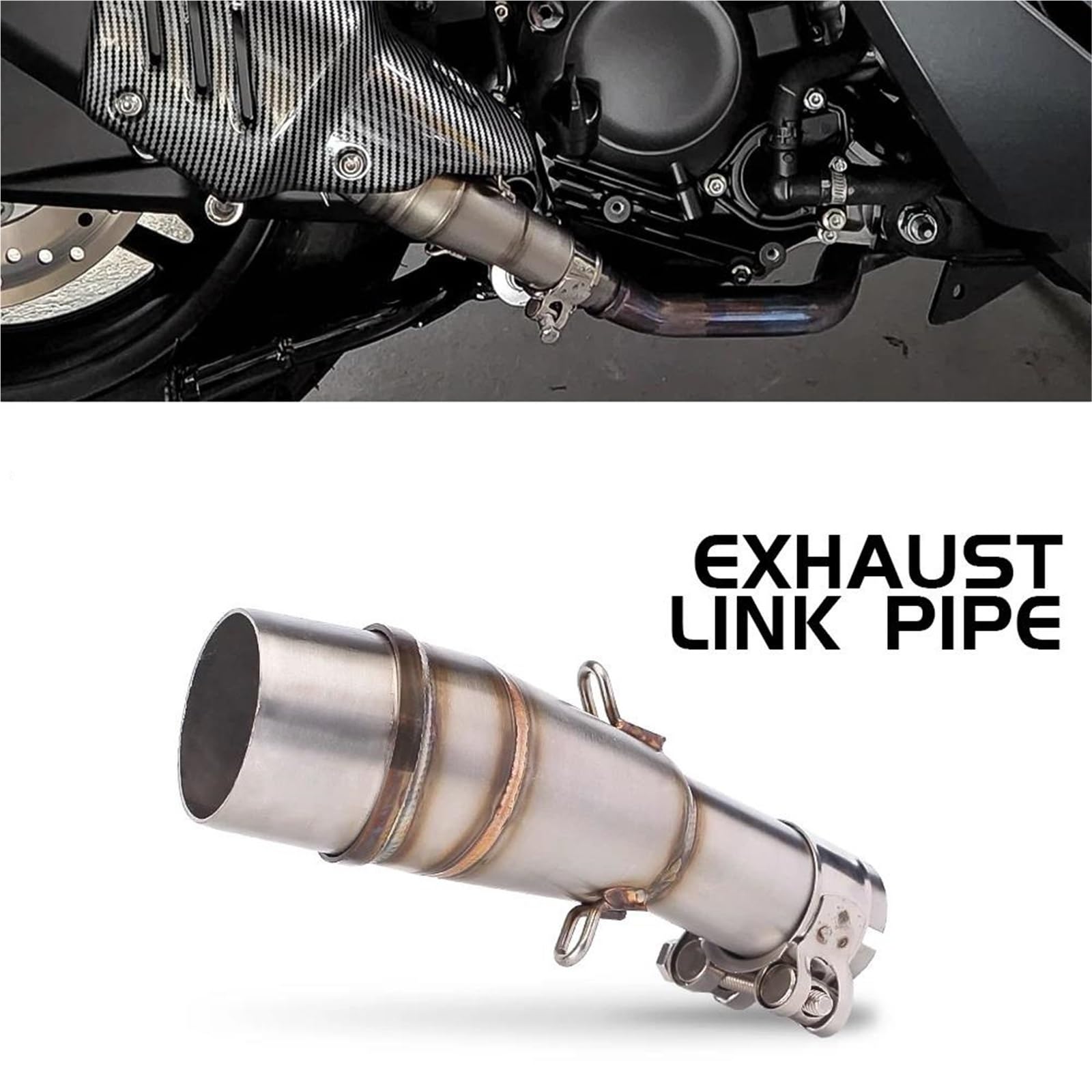 Silencieux D'échappement Moto 51 Mm pour H&Onda pour Forza 350 pour Forza 300 ADV 350. Tuyau D'échappement