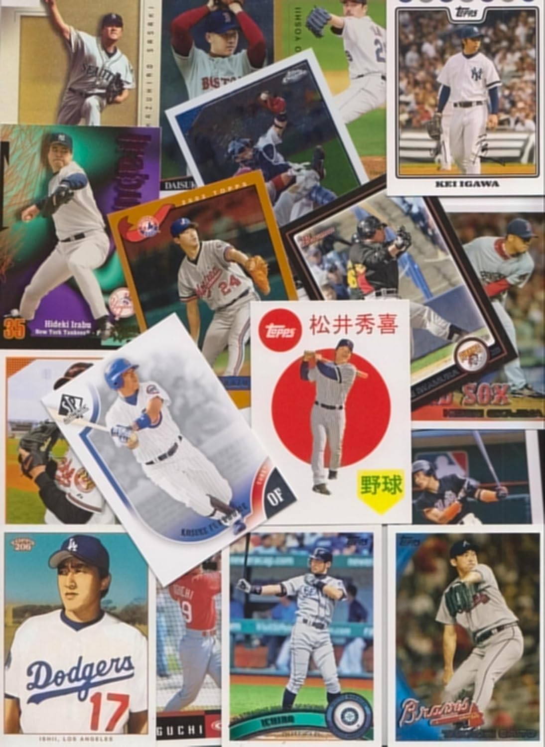 Asian Baseball Players / 50 Different Baseball Cards of Players from Japan, Taiwan, China, South Korea etc. With Shohei Ohtani!