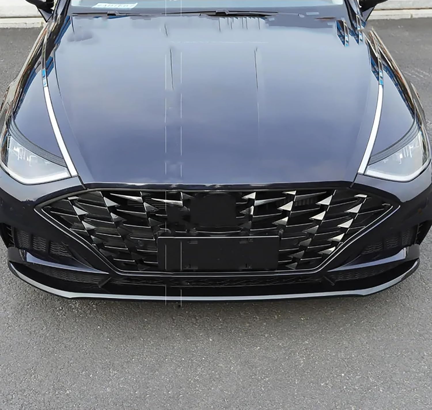 Headlight Eyebrows for Hyundai Sonata Ⅷ 2019 2020 2021 2022 2023 2PCS ABS Car Headlight Eyebrow Eyelid Body Kit