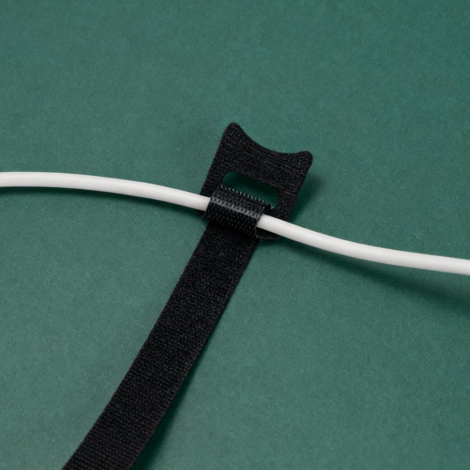 120 Pack 6 Inch Reusable Hook and Loop Cable Ties, Black Cord Organizer Straps for Cable Management Under Desk, PC and Home Office Wire Ties