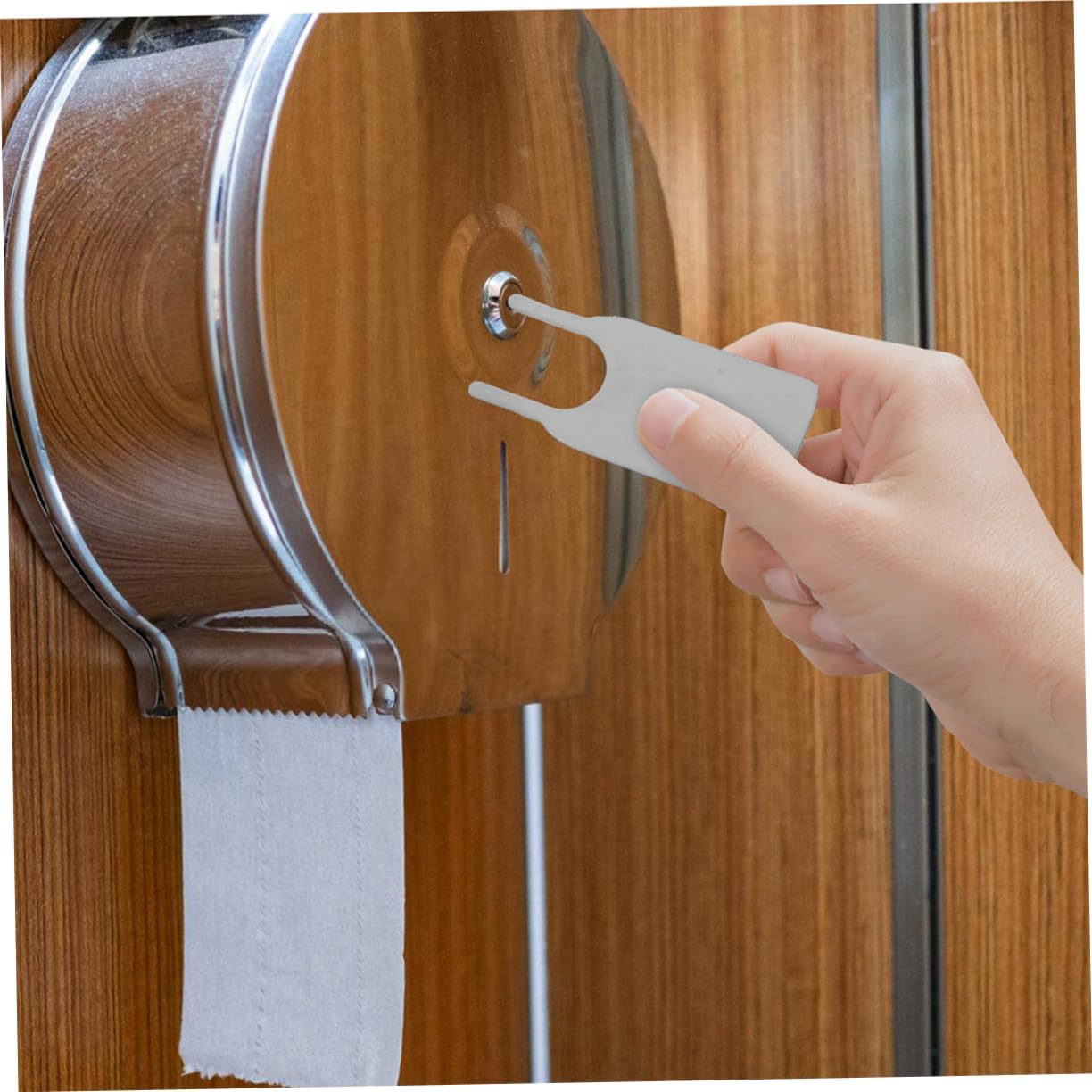 2pcs Paper Towel Dispenser Key Replacement for Iron Commercial Toilet Paper Dispensers and Secure Design for Restroom Use for Efficient Maintenance