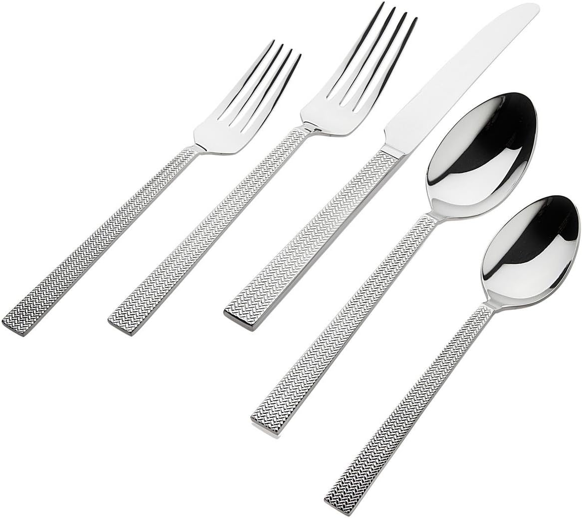 Godinger 84254 Art 18/10 Harrington Set, Sliver (20 Piece)