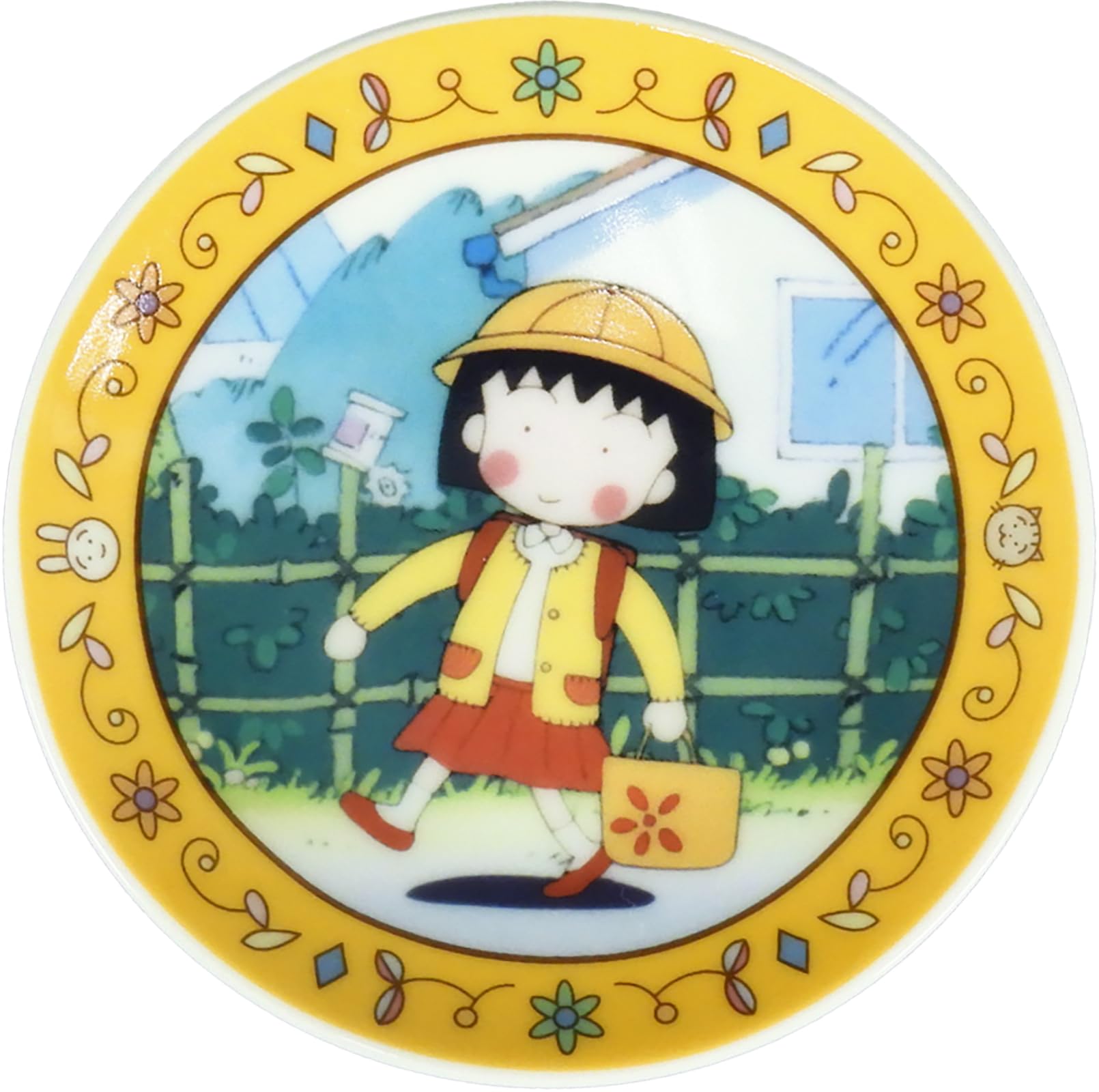 ぜんまるちゃん専用 Amazon｜ちびまる子ちゃん 35周年 セラミック 9cm豆皿 イエロー 日本製