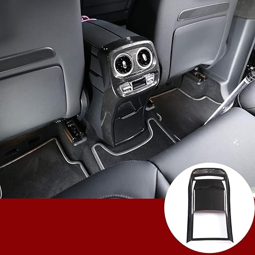 YIWANG Marco de ventilación de aire cromado ABS para Mercedes Benz Clase G W463 G500 G550 G63 2019 2020 Accesorios (fibra de carbono)