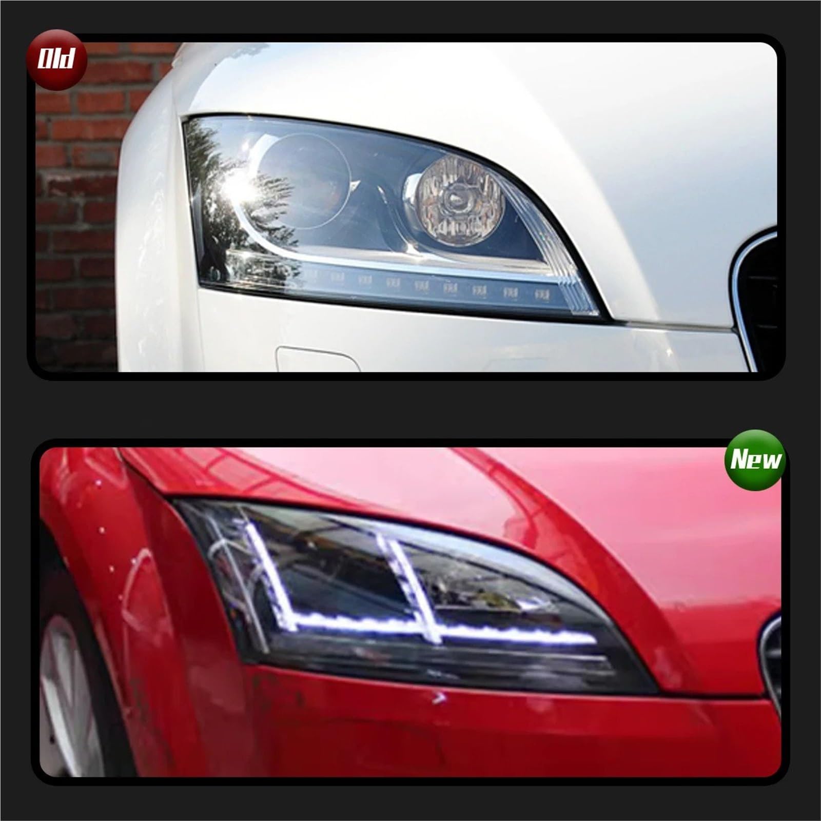 Gruppo Faro per Auto TT 2006-2014 Faro Anteriore Luci Auto Proiettore Faro Luce Diurna Accessori automobilistici