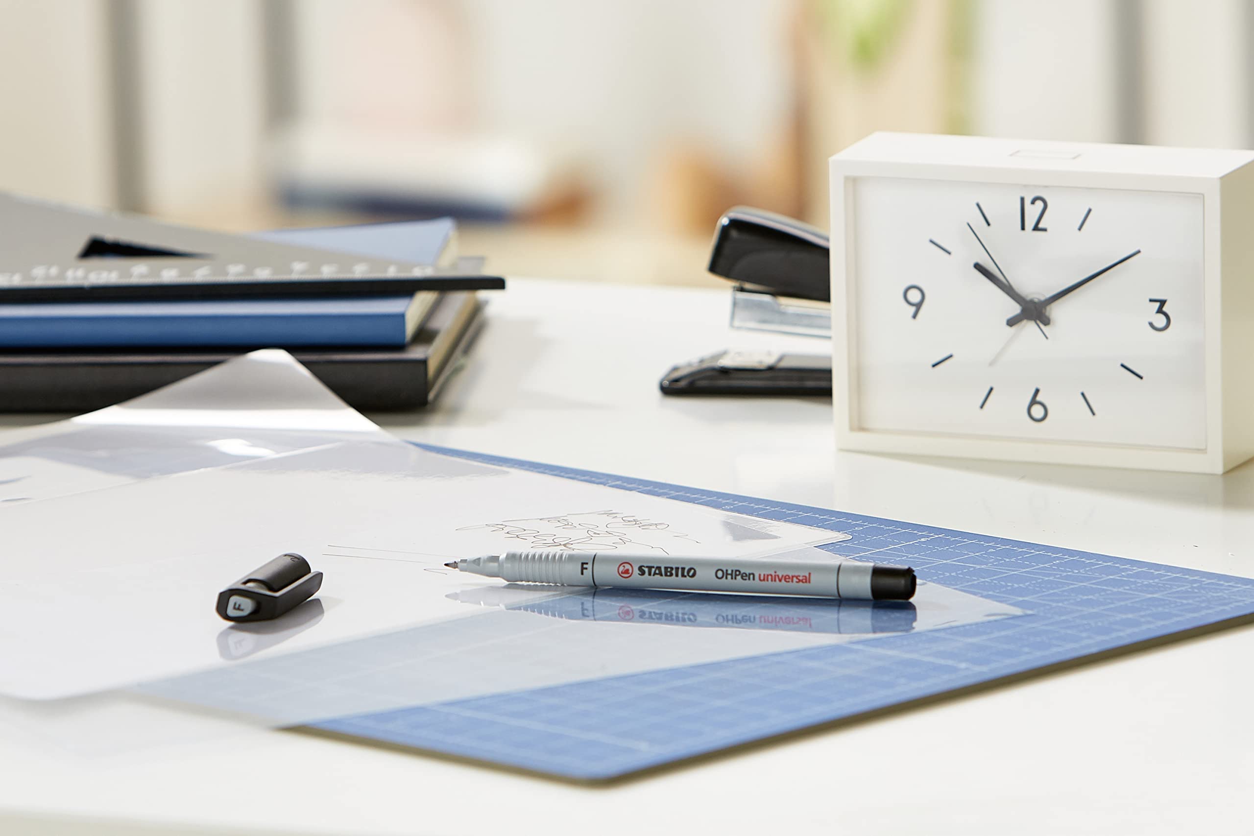 STABILO OHPen Marcatori Cancellabili - Tratto Fine 0,7mm, Confezione Da 10, Nero - Foto 12